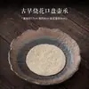 Soporte para tetera de cerámica al por mayor, Base para tetera de arcilla púrpura con almacenamiento de agua, Soporte para tetera chapado en oro vintage, con forma de plato de frutas