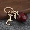 Chaveiro Maçã com Glitter Pingente de Bolsa Resina Ornamento de Fruta Criativo Venda Quente Transfronteiriça Moda Acessório para Bolsa Feminina