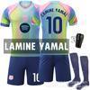 2526 Camiseta de Fútbol 9 Lewandowski 10 Messi Edición Especial Tejido de Secado Rápido Nueva Conmemorativa del Barcelona No. 10 Jersey Yamal