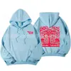 2026 Verano Nueva Camisa con Capucha Estampada de Moda Estilo Americano Moda Callejera Versátil Sudadera Chaqueta