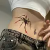 Adesivos de Tatuagem Aranha Vermelha à Prova d'Água Mini Adesivos de Tatuagem Personalizados Simulação Maquiagem de Halloween