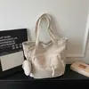 Bolso de Pana de Moda para Mujer 2026 Nuevo Modelo Bolso de Hombro Bolso Tote de Gran Capacidad Bolso de Mano Retro Bolso Casual de Axila