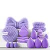 Conjunto Personalizado de 40 Esponjas de Maquiagem Transfronteiriço, Esponja Não Absorvente de Pó, Dupla Utilização para Aplicação Seca e Úmida, Esponja Cushion, Conjunto de Ferramentas de Beleza