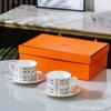 Familia H 24 nuevo juego de tazas de café de porcelana ósea juego de té de la tarde de alta calidad taza de desayuno 250 ml taza de té fábrica venta al por mayor
