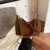 Bolso Retro para Commuter para Mujer 2026 Nueva Colección Otoño Bolso de Hombro y Axila de Gamuza de Nicho Bolso Cruzado Maillard