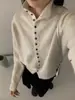 Suéter grueso vintage moderno y único para mujer, otoño e invierno, cárdigan de punto con cuello semi-alto para usar en capas