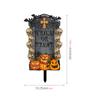 TYU200-2.14 millones Calabaza fantasma de Halloween bruja gato enchufe de jardín para suelo enchufe de decoración festiva para jardín cementerio