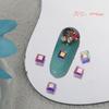 Suministro directo de fábrica fondo plano súper brillante mini arte de uñas color aurora AB lentejuelas para uñas arte de uñas diy pegatinas para accesorios de teléfono móvil