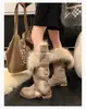 Botas de Nieve Largas Utopia para Mujer 2026 Invierno Nuevas Estilo Ruso de Caña Alta con Hebilla Forro Grueso de Lana Moda Cálidas de Algodón