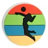 Accesorios para Bolígrafos Serie Deportiva de Dibujos Animados Bolas Accesorios con Cuentas DIY Bolígrafo de Goma Blanda Cuentas de Cristal Hechas a Mano