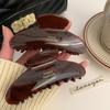 Horquilla Floral Estilo Francés de Ácido Acético Textura de Aire Caramelo Pinza Tiburón Pinza Polar Grande Estilo Coreano Estilo Perezoso Accesorios para el Cabello