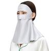 Mascarilla protectora solar para el cuello de seda de morera extendida para rostro completo y cuello completo, máscara anti-ultravioleta para montar y conducir, máscara facial al por mayor