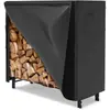 Cubierta de Lluvia para Leña de Venta Caliente Transfronteriza de Amazon Tela Oxford Engrosada Impermeable para Exteriores Protección Solar Cubierta de Leña de una Sola Puerta