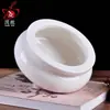 Quemador de Incienso Cerámico para el Hogar Interior Exterior Portainciensos Portapalillos de Incienso Estilo Chino Imitación Ju Quemador de Incienso para Sala de Estar Quemador de Incienso