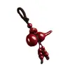 Chaveiro com Pingente de Cabaça de Cinábrio, Pingente de Chaveiro de Cabaça de Pescoço Torto e Lótus, Dropshipping de Baixo Conteúdo