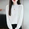 Suéter de Punto Holgado Estilo Ins Transfronterizo con Cuello Medio Alto para Mujer, Nueva Llegada Otoño/Invierno, Prenda Base, Jersey, Estilo Popular Versátil