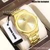 Comercio electrónico transfronterizo artículo de venta caliente estilo negocios reloj para hombre al por mayor octagonal patrón radial correa de acero pulsera de muñeca reloj para hombre de comercio exterior