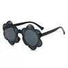 Gafas de sol transparentes de colores gelatina para niños, Gafas de sol con forma de corazón para niños, Gafas de sol florales de una sola pieza transfronterizas europeas y americanas