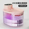 Dispensador automático de agua para mascotas, no eléctrico, temperatura constante, sensor inalámbrico inteligente, circulación y filtración automática de agua, dispensador de agua para gatos