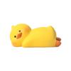 Nuevas decoraciones de animales acostados para oficina y computadora, patito lindo acostado, adornos pequeños, accesorios para coche