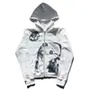 Sudadera con capucha y estampado Y2K de manga larga para hombre y mujer, importación europea y americana, moda urbana holgada, conjunto