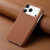 Funda para Teléfono Móvil Adecuada para Iphone18Pro, Funda Protectora Anticaídas de Cuero con Patrón de Lichi Media Cubierta 16E para Apple 17Promax