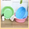 Lavabo Publicitario de Plástico con Doble Asa Lavabo Moderno Sencillo Lavabo para Dormitorio de Estudiantes Lavabo para Lavar Pies Lavabo para Lavandería Se Puede Imprimir Texto
