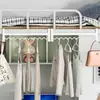 Cabide de Roupas Ondulado de Aço Inoxidável Cabide de Roupa para Dormitório Gancho de Roupa de Cabeceira Cabide de Roupa de Cabeceira Armazenamento e Organização para Dormitório Superior