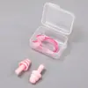 Tapones para los oídos de natación transfronterizos tapones de silicona impermeables profesionales pinza para la nariz tapón nasal suministros de natación equipo de natación para niños tapones para los oídos