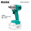 Hilda/Hilda Destornillador Eléctrico de Litio Llave Recargable Llave de Vaso Llave Eléctrica de Alta Resistencia para Reparación de Automóviles