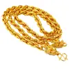 Colar Masculino Personalizado Dominador Banhado a Ouro 18K Ouro Sintético Corrente Grossa Torção Torneira Acessórios para Transmissão ao Vivo Fabricante Atacado