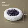 Grava de Cristal Yeso Roca Volcánica Tazón Desmagnetizador Morado Amarillo Blanco Piedra Cruda Tazón de Aromaterapia sin Llama Decoración del Hogar Citrino