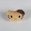 Lindo Estampado de Leopardo de Dibujos Animados Lazo Gato Kt Muñeco de Peluche Broche Colgante Pequeño Adorno Colgante Accesorios Rellenos de Algodón