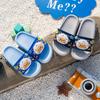 Nuevas pantuflas de suela gruesa para niños y niñas de dibujos animados, alegres, para el hogar, lindas sandalias outro al por mayor