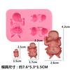 Zapatos ropa productos para bebés silicona molde de azúcar DIY horneado decoración de pasteles chocolate arcilla pegamento molde