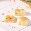 Micro Paisaje Dibujos Animados Postre Pan Pequeño Animal Lindo Comida Juego Decoraciones DIY Accesorios para Llaveros Adornos Pequeños