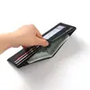 Carteira Dobrável Masculina com Estampa Térmica Transfronteiriça, Estilo Curto de Couro Macio Simples, Carteira Ultrafina com Múltiplos Porta-Cartões, Marca da Moda, Dobrável, Ultraleve