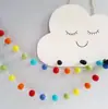 Fio de pompom ins decoração de festa de aniversário piquenique pingente 61 parede de sala de aula de jardim de infância pendurado decoração DIY fio de pompom