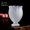 Copo de Vidro Fosco Narciso com Pé Alto Copo de Chá Copo do Anfitrião Copo de Apreciação para Cerimônia do Chá Copo de Chá Copo Único Copo para Saquê Japonês