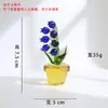 Vidrio Zibo Hecho a Mano Integrado Planta en Maceta Pequeña Montaje en Coche Decoración de Escritorio de Oficina Artesanías Adornos Venta al por Mayor Transfronteriza