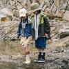 Nuevas Botas de Lluvia Japonesas y Coreanas para Niños Hombres y Mujeres Antideslizantes Resistentes al Desgaste Moda Zapatos de Goma para Niños Botas de Lluvia para Niños Medianos Niños Grandes con Forro Polar Zapatos para el Agua