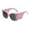 Gafas de sol personalizadas exageradas de moda de montura grande Gafas de sol de moda para mujer europeas y americanas de pata ancha Color leopardo gafas de sol con protección solar