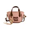 2026 Nuevo Modelo Bolso Cubo Vintage para Mujer de Gran Capacidad para Viajes Diarios con Estampado de Letras, de Mano, Debajo del Brazo, de Hombro y Cruzado