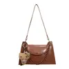 Otoño/Invierno 2026 Nuevo Bolso de Hombro Versátil de Moda Exquisita con Textura de Alta Calidad Cadena Bolso Cruzado de Hombro Vintage