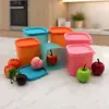 Recipiente Crisper de 230 ml Caja de Condimentos Multifuncional de Cocina Caja de Almacenamiento de Accesorios de Joyería Clasificación y Ordenamiento Caja de Embalaje con Eje
