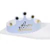 Sombrero de Cumpleaños Plegable, Tamaño Ajustable, Adecuado para Adultos y Niños, Sombrero de Corona Colorido, Sombrero de Papel para Fiesta, Accesorio para la Cabeza