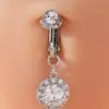 Comercio electrónico transfronterizo, piercing para el ombligo redondo, piercing para el ombligo, piercing para el ombligo con circonitas, joyería para perforaciones, venta al por mayor en línea