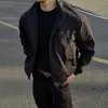 Chaqueta cortavientos e impermeable estilo americano con cuello alto para hombre, otoño e invierno 2026 nuevo estilo corto resistente para hombre