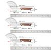 Cuchillo Mongol para Carne de Mano para Exterior Hogar Acero Inoxidable Cuchillo para Fruta Camping Barbacoa Portátil Cuchillo Multifunción al por Mayor