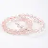 Jingdian Jewelry Pulsera de Cristal Fantasma Copo de Nieve Rosa de Alta Transparencia Regalo para Pareja Pulsera de Círculo Único para Mujer Fuente Mayorista
